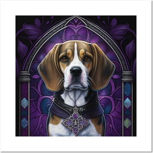 Gothic Elegance Beagle Posters and Art